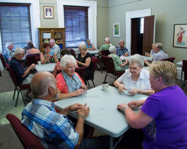 Perth Seniors playing bridge on Friday
